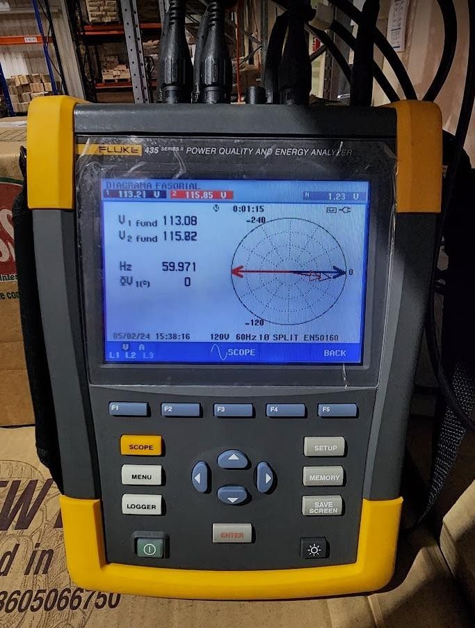 Analizador de calidad de energía Fluke